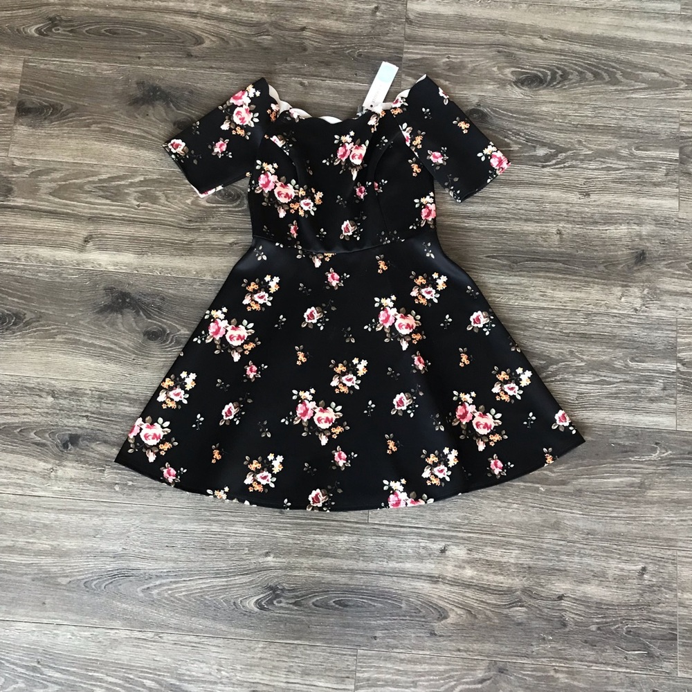 Off the shoulder floral dress